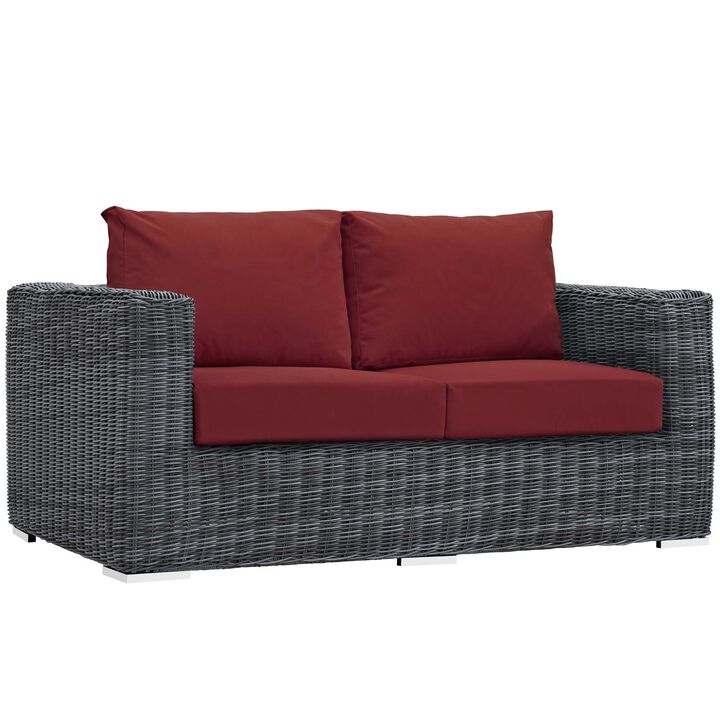 Modway - Summon Outdoor Patio Sunbrella&reg; Loveseat