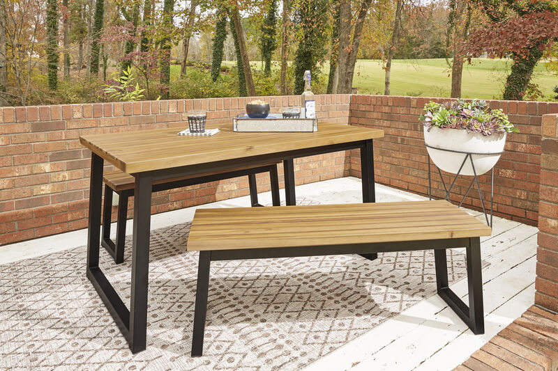 Town Wood 3-Piece Dining Table Set