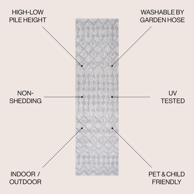 Peralta Moroccan Diamond Indoor/Outdoor Area Rug