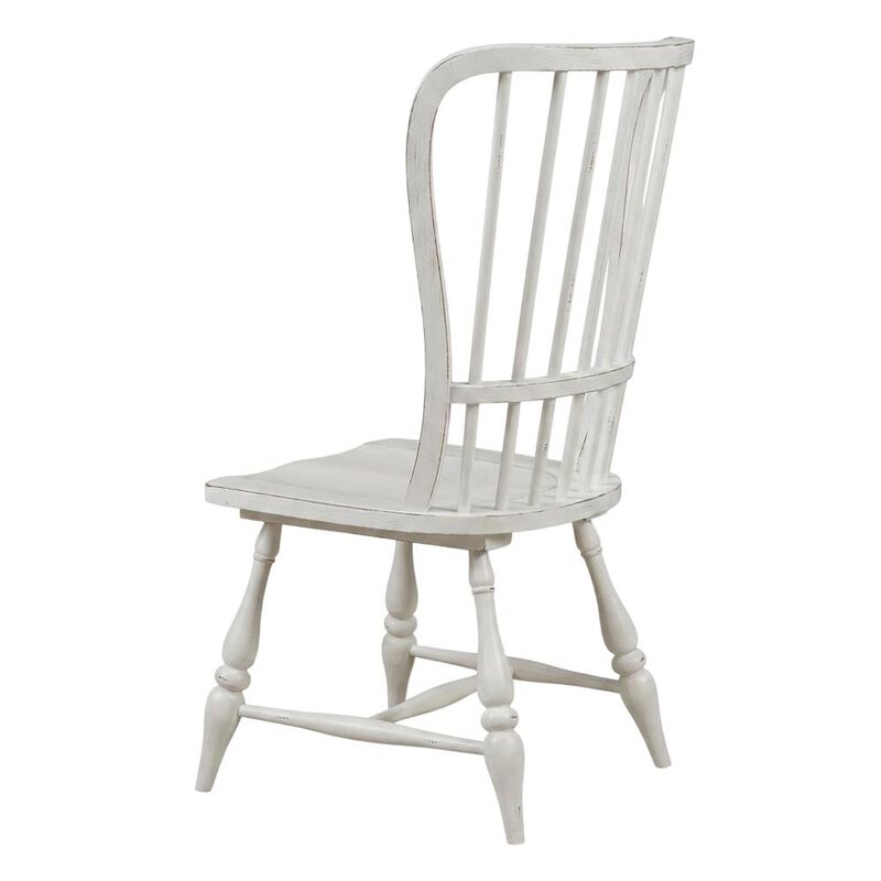Liberty Furniture Wood Back Side Chair for Dining Room,  Set of 2,  Antique White & Weathered Bark image number 0