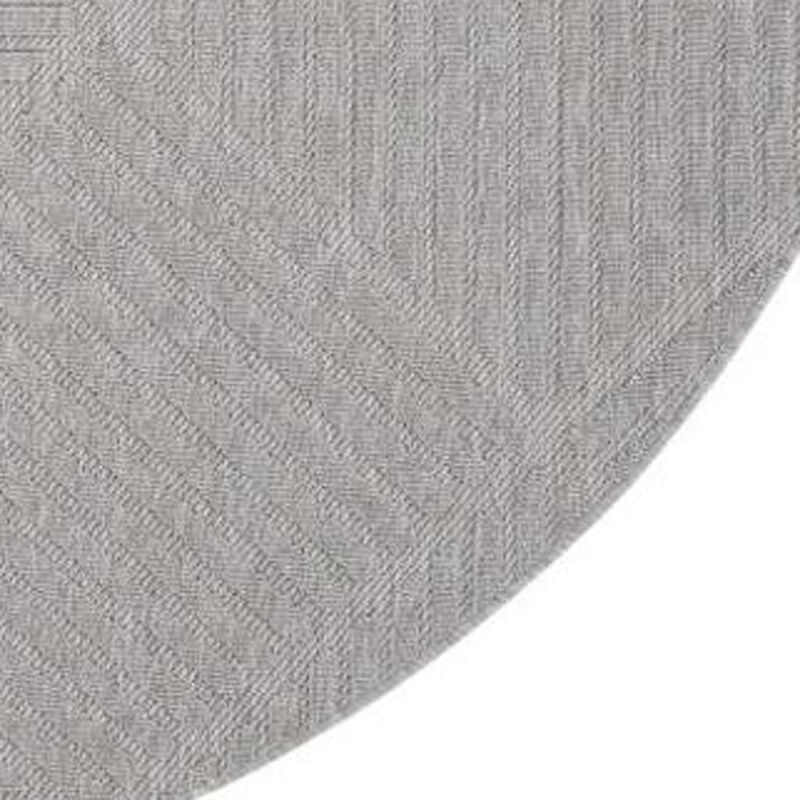 HomeRoots Round Geometric Indoor Outdoor Area Rug image number 2