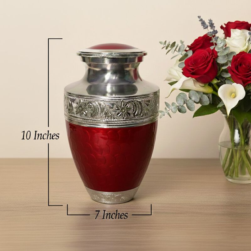 Engraved Memorial Urn with Textured image number 5