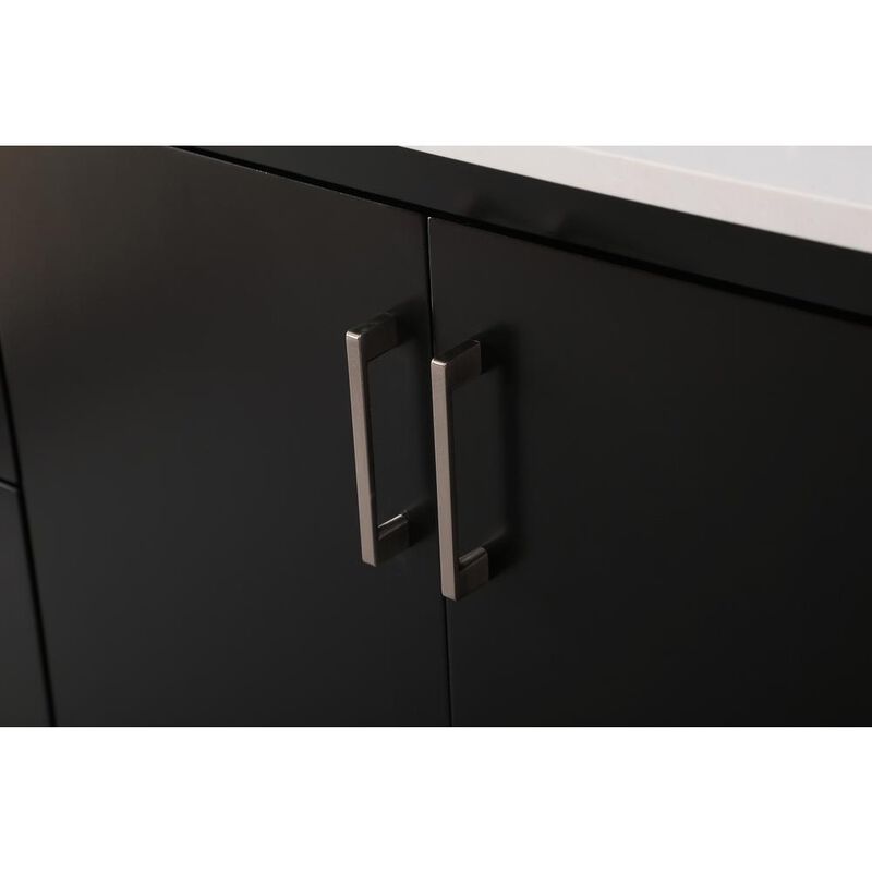 Elegant Kitchen and Bath 54 Inch SIngle Bathroom Vanity In Black