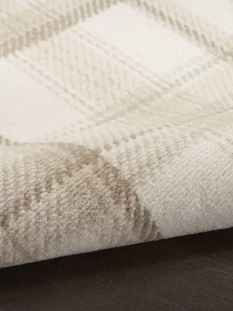 Grafix GRF03 Ivory/Beige 2'3" x 7'6" Rug image number 5