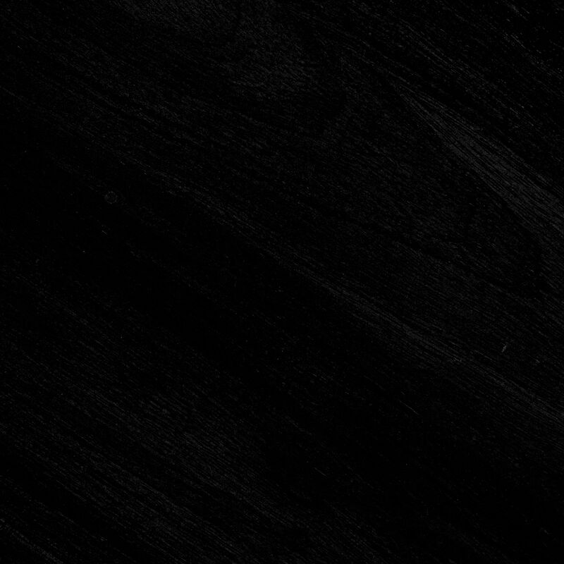 Rowena Interiors Modern Mango Wood Round Side Table, Black image number 3