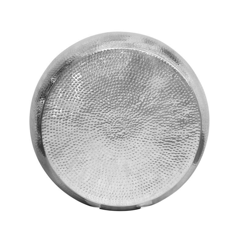 Pasargad Home Eclipse Hand-Forged Silver Metal Coffee Table image number 3