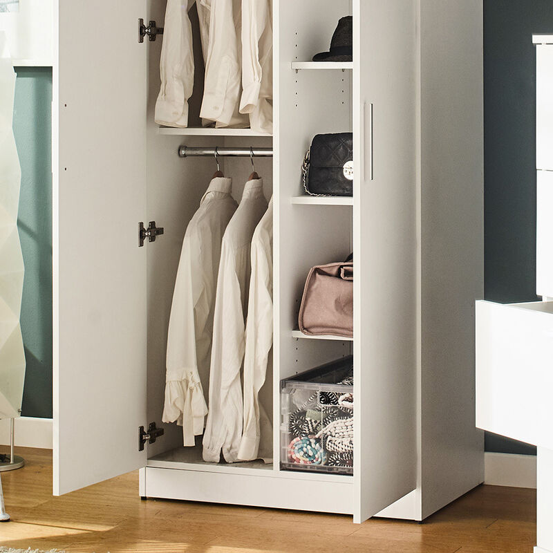 FC Design Klair Living Farmhouse Shoe Cabinet with Six Shelves