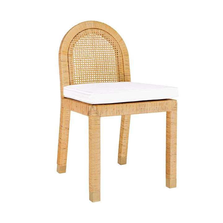 Amara Natural Rattan Arched Back Dining Chair