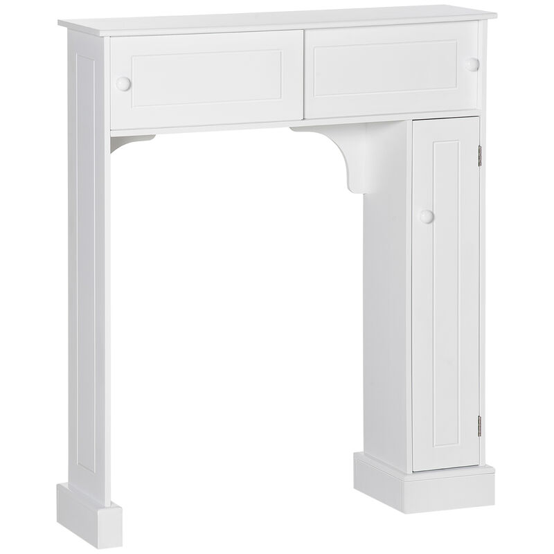 Bathroom Over-The-Toilet Storage Cabinet Shelf Freestanding Spacesaver