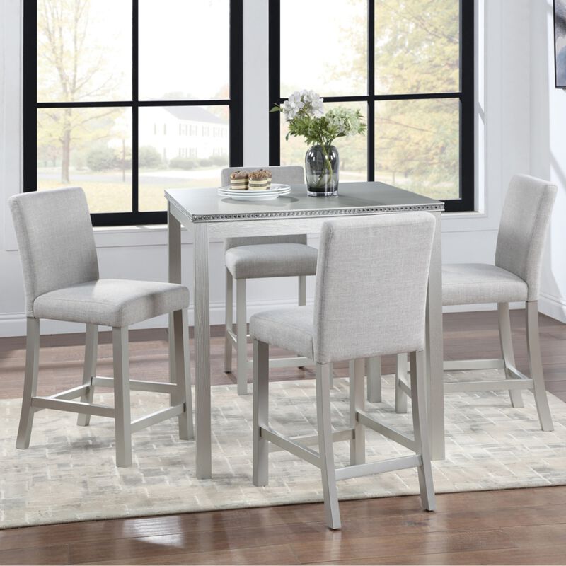 Zograk 5‑Piece Counter Height Dining Table Set image number 8