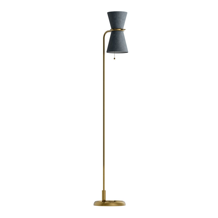 Gable Blue Floor Lamp