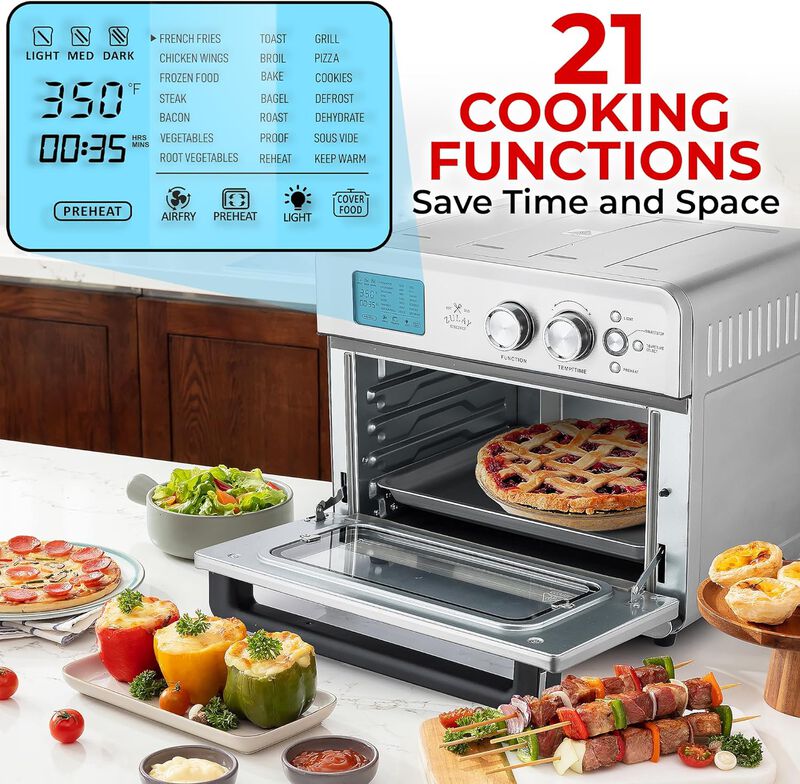 Air Fryer Toaster Oven with 21 Functions