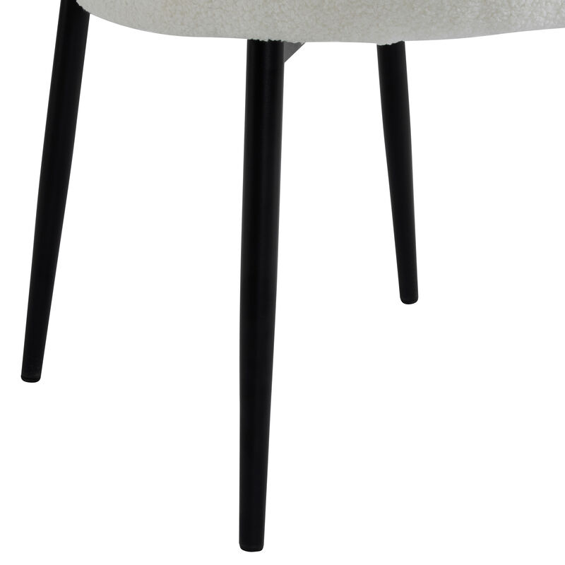 Christopher Knight Home Lane Upholstered Dining Chair with Metal Legs (Set of 2)