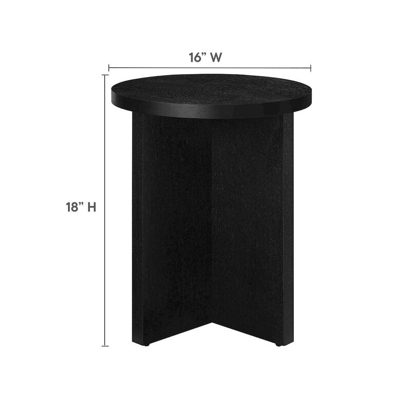Silas Round Wood Side Table image number 2