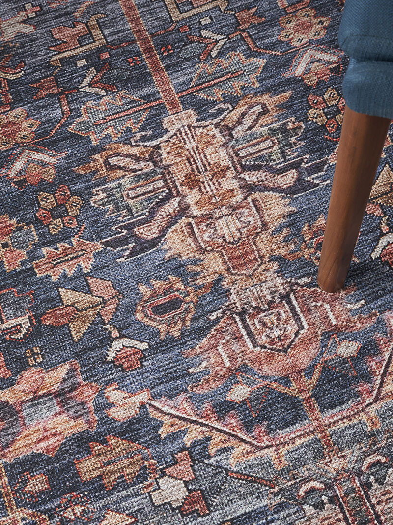 Grand Washables GRW02 Navy/Brown 9'2" x 12' Rug
