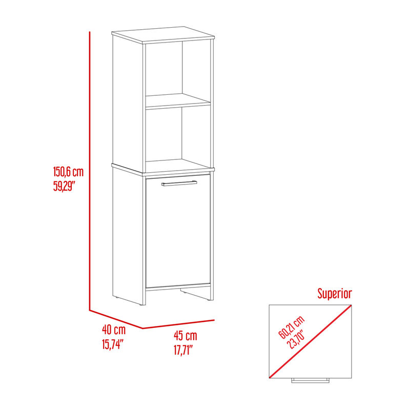 Forester 1-Shelf Pantry Cabinet White
