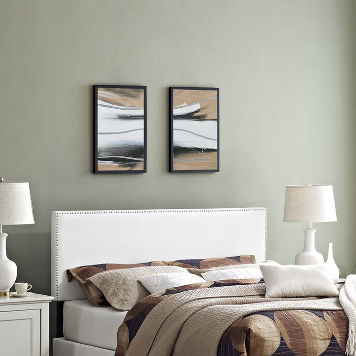 Modway - Phoebe Full Upholstered Vinyl Headboard White