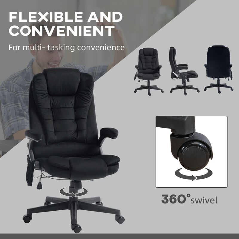 Hivvago Massage Office Chair with Heat and Reclining Back image number 7