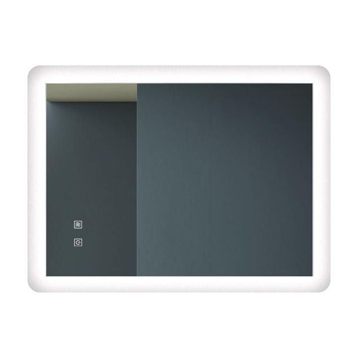 ELEMENT ACE 36x28 Inch Bathroom LED Vanity Mirror with Dimmable Touch Control Anti-Fog Feature High Lumen IP54 Waterproof Energy Saving Vertical Horizontal Mount