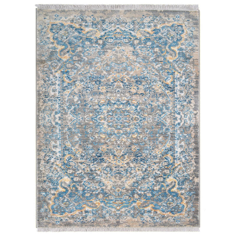RUGSOTIC CARPETS MACHINE MADE POLYESTER AREA RUGS  - Rectangle Shape, Classic Oriental Traditional  Design, Low Pile Machine Made Area Rugs (M00100) image number 0