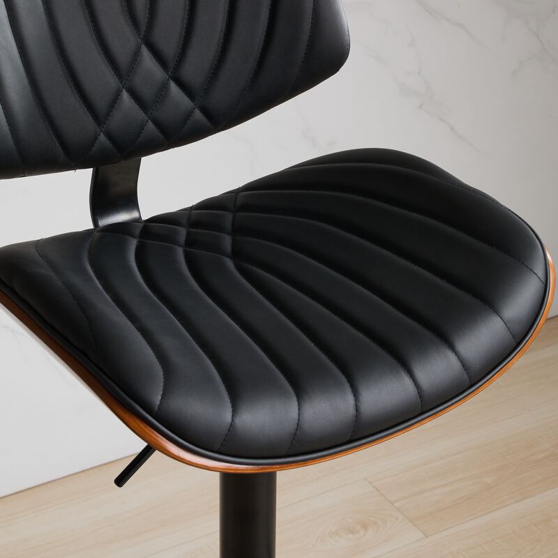 Mid-Century Adjustable Swivel Bar Stools, Set of 2 image number 3