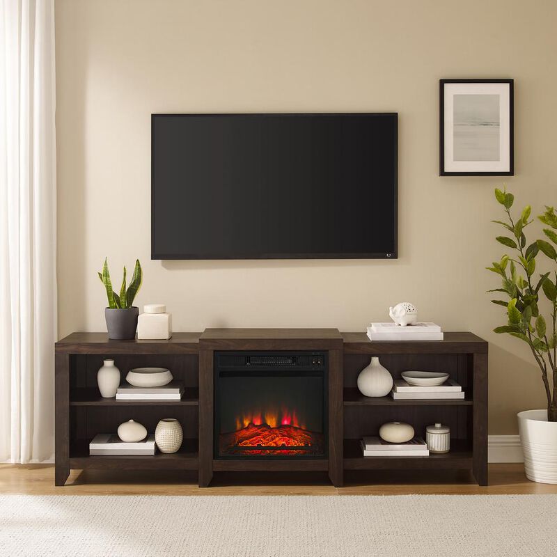 Ronin Low Profile Fireplace Tv Stand For 75+ Inch Tv