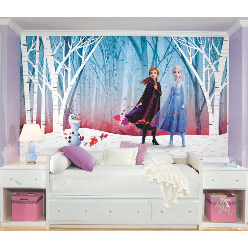 Frozen Woodland Tree Peel & Stick Wall Mural image number 1