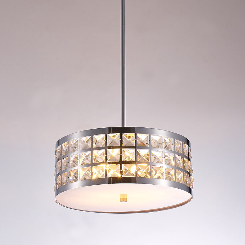Pasargad Home Hermoza Collection Metal & Crystal Pendant Lights