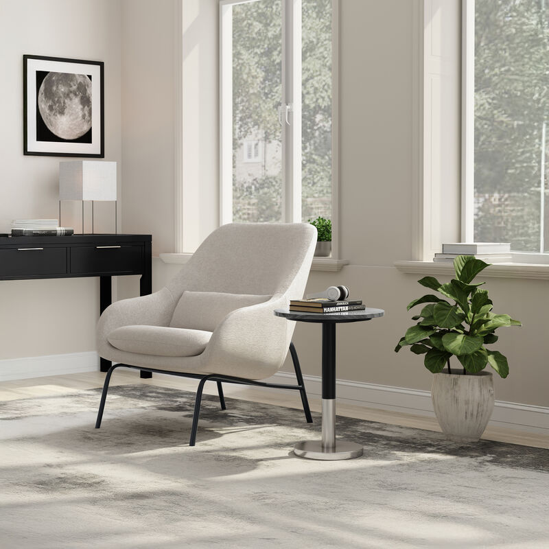 Simpli Home Evans Marble Side Table image number 3