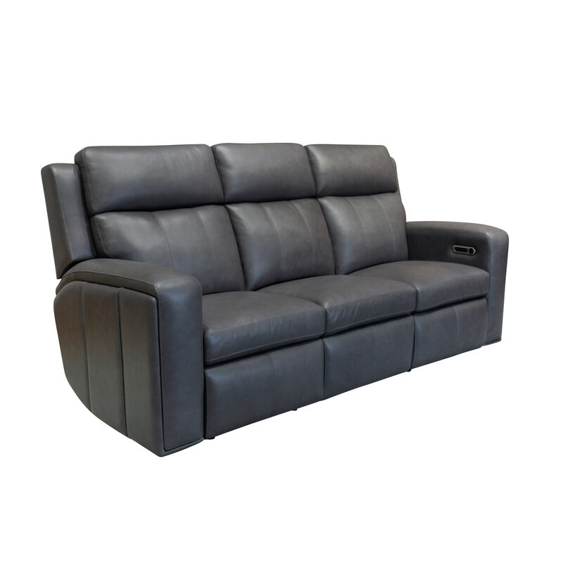 Wyatt Gunmetal Power Reclining Sofa