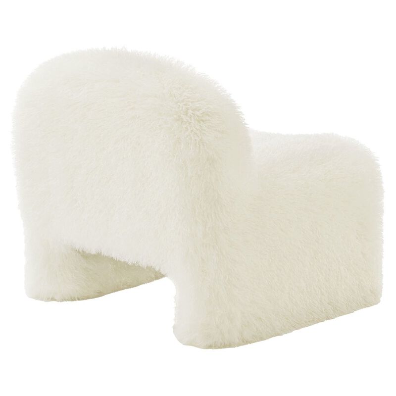 Mina Faux Fur Accent Chair image number 5