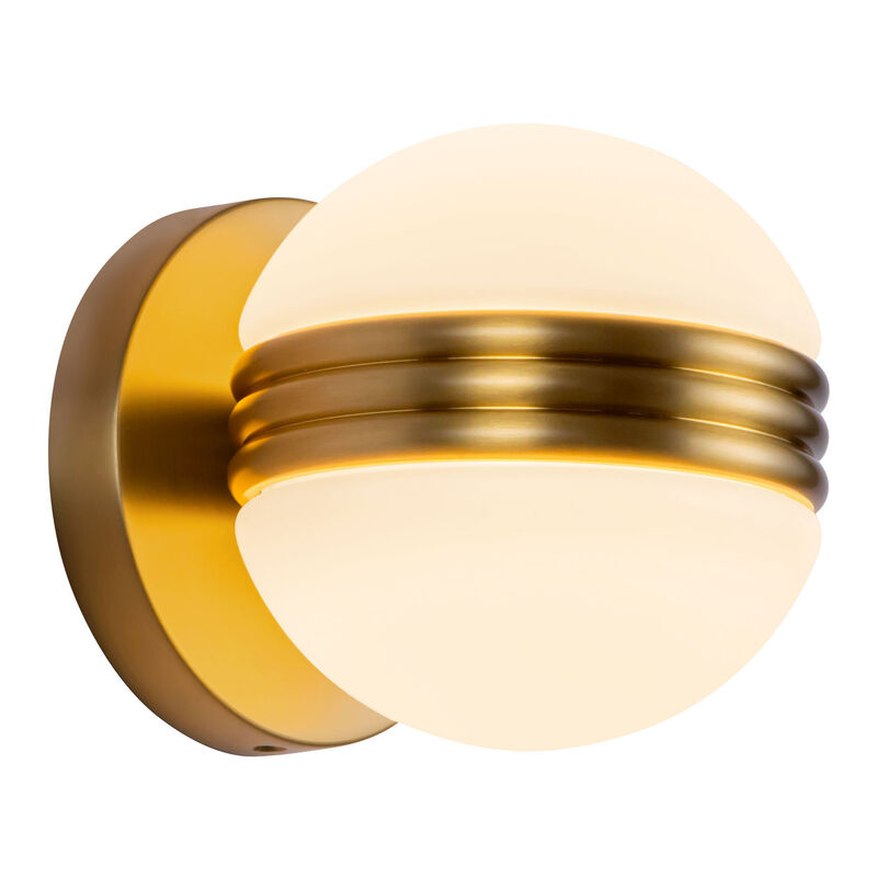 Selene 5-in Damp-Rated Dimmable LED Wall Sconce image number 5