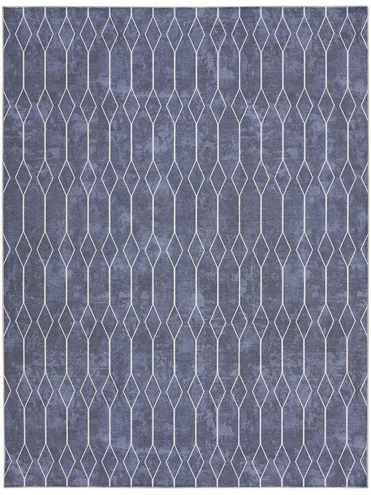 Machine Washable Series 1 SR107 Navy 9'2" x 12' Rug
