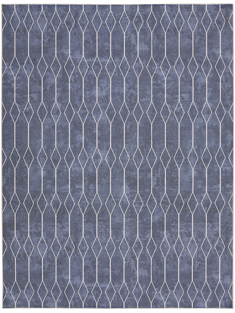 Machine Washable Series 1 SR107 Navy 9'2" x 12' Rug