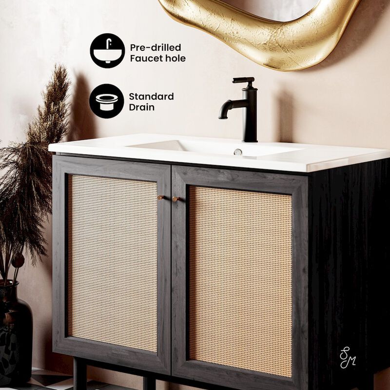 Classe 36" Freestanding Bathroom Vanity with Sink Top image number 2