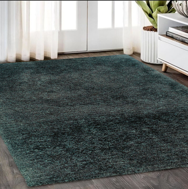 HomeRoots Shag Hand Tufted Area Rug