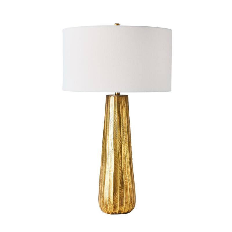 Chased Round Table Lamp