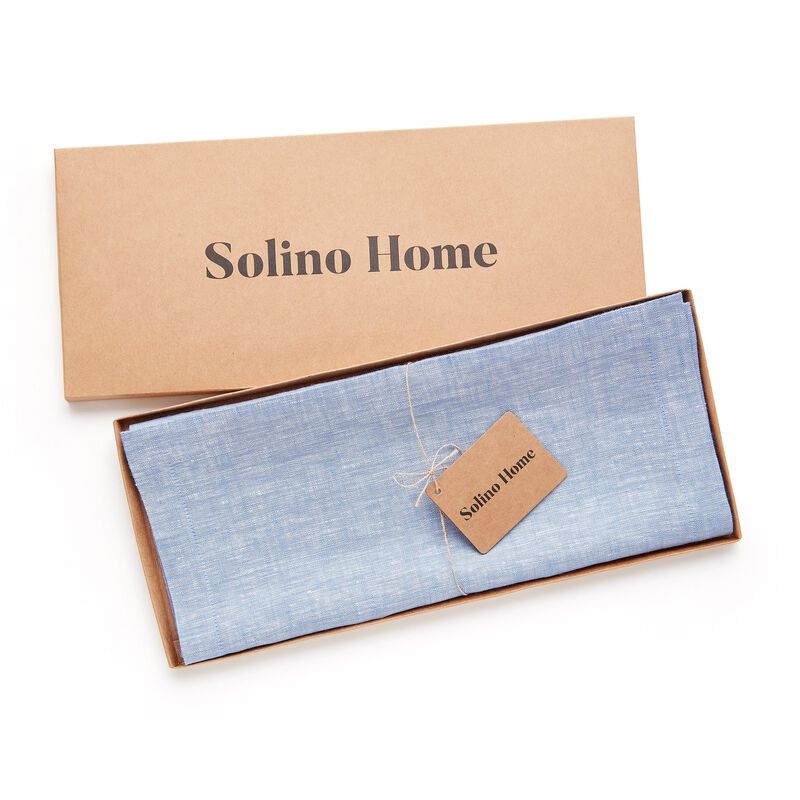 Solino Home 100% Pure Linen Table Runner - Athena