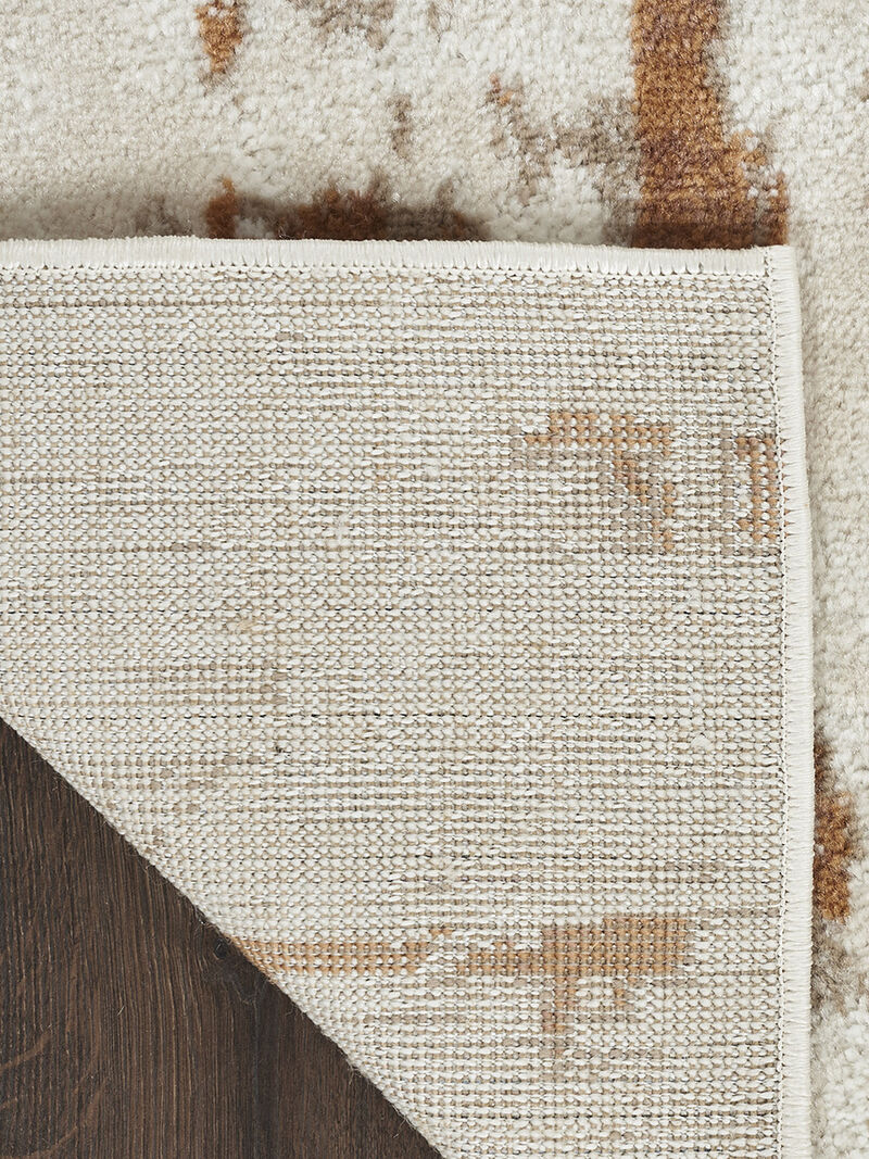 Quarry QUA01 Ivory/Rust 2'2" x 7'6" Rug image number 1
