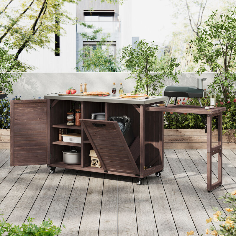 Large Outdoor Kitchen Island image number 4