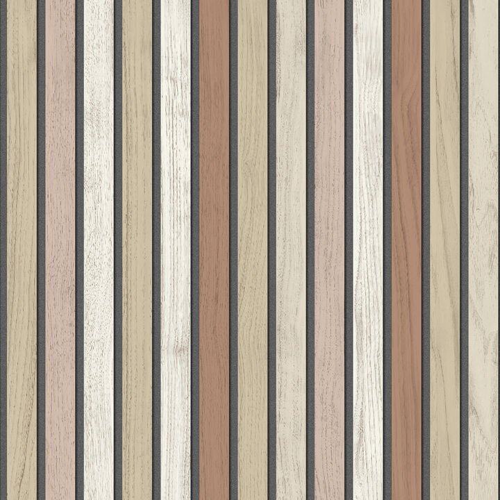 Vintage Slatwork Wallpaper