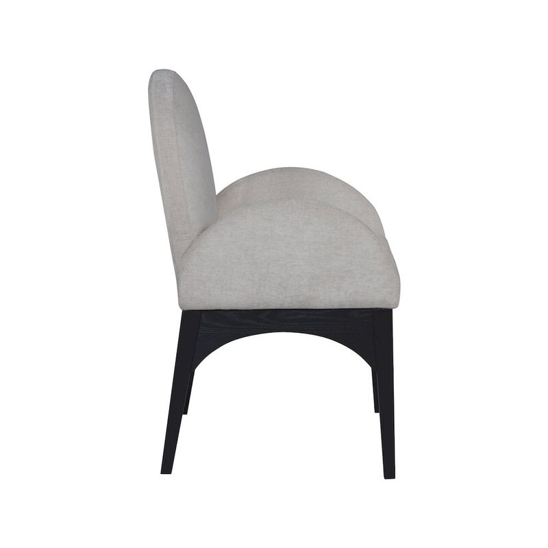 Meridian Furniture Waldorf Grey Chenille Fabric Dining Chair