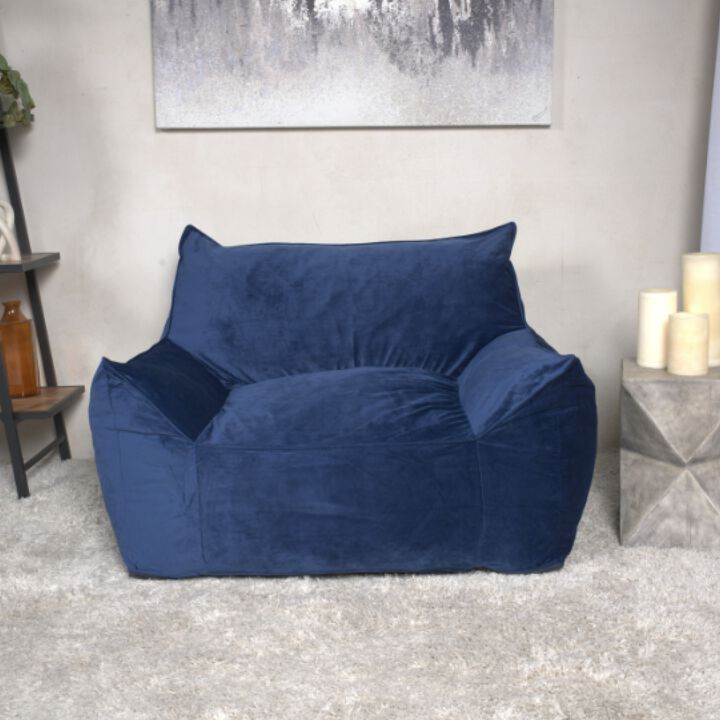 GOODSILO Soft Velveteen Bean Bag Chair with Armrests for Ultimate Comfort and Modern Style