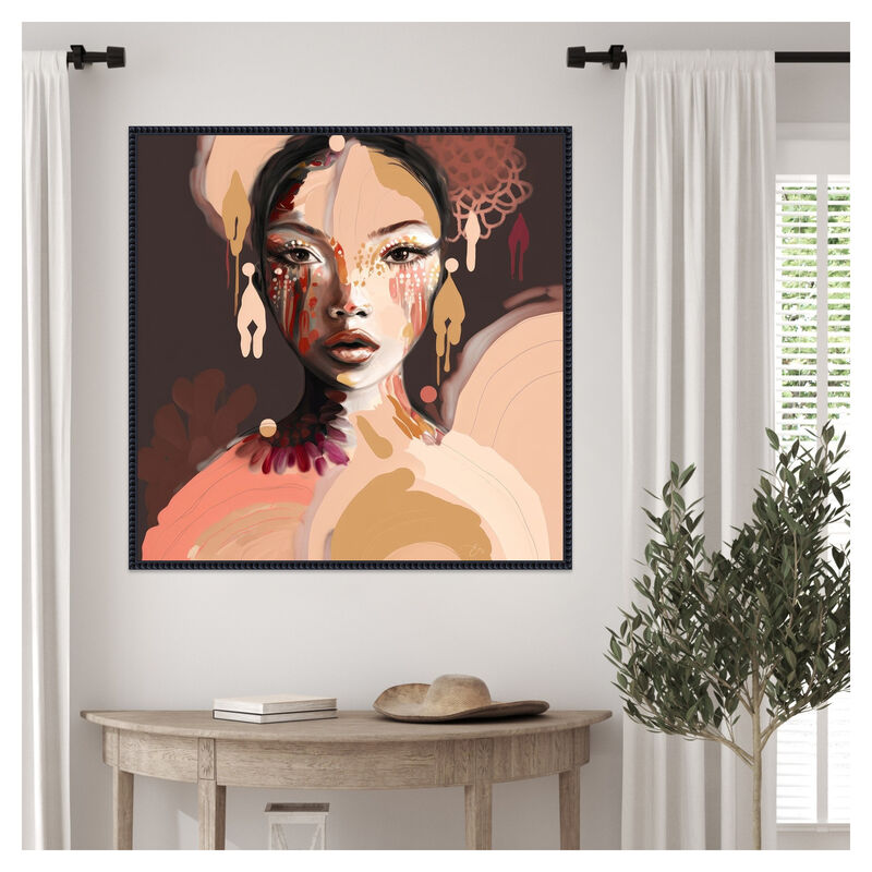 Nara by Bella Eve Framed Canvas Wall Art