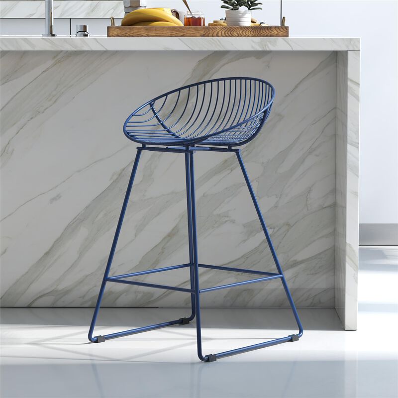 CosmoLiving by Cosmopolitan Ellis Wire Counter Height Bar Stool