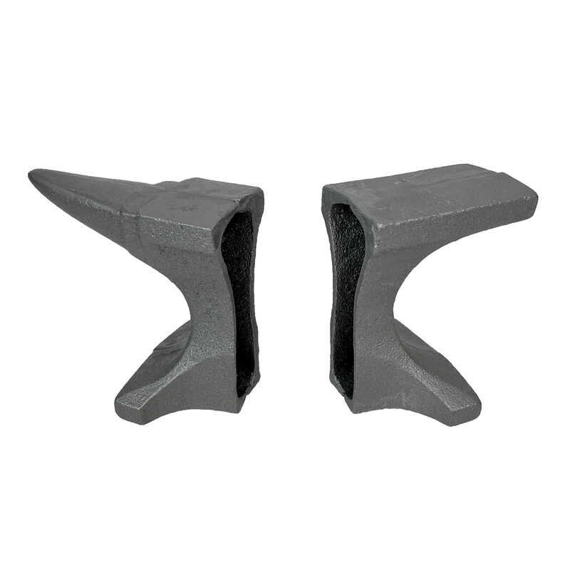 Cast Iron Anvil Bookends Set of 2 with Smooth Flat Top - 8" L Book Holders image number 4