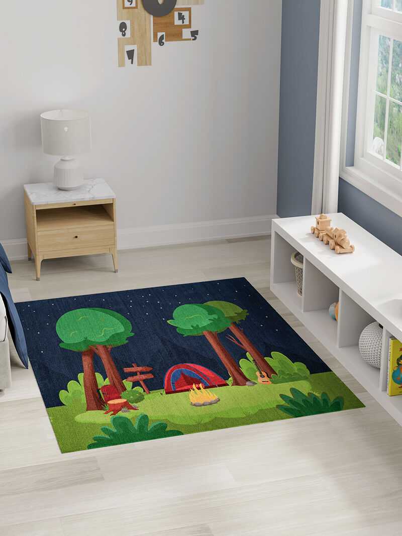 Imagination IMA13 Navy/Multicolor 5' x 7' Rug