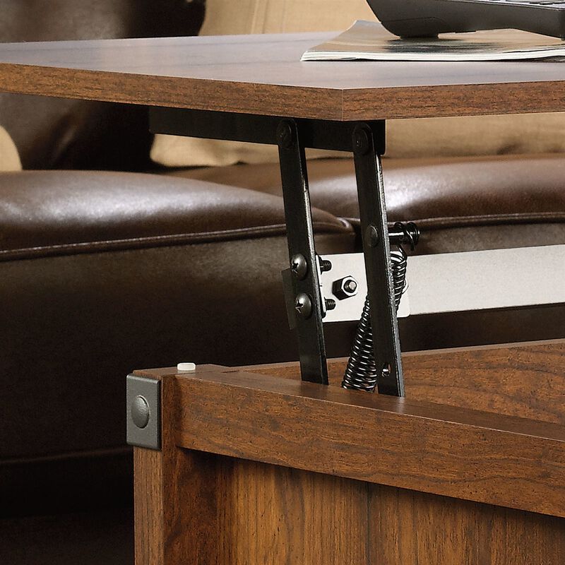 Hivvago Lift-Top Coffee Table in Washington Cherry Finish image number 2