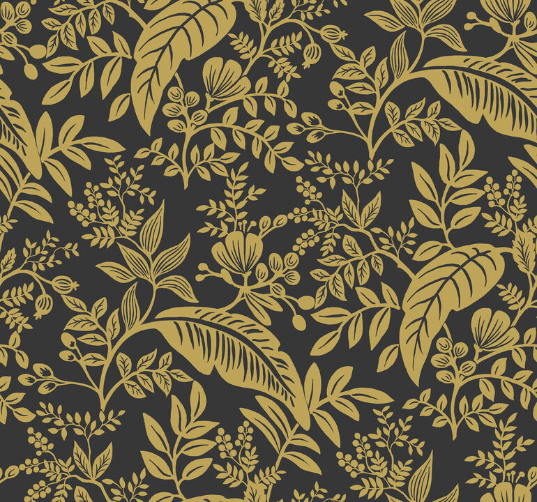 Canopy Gold & Black Wallpaper