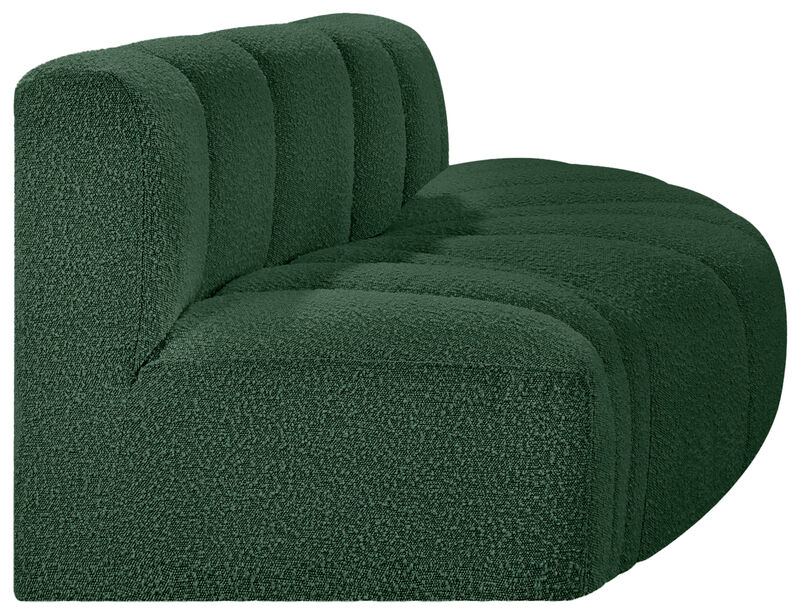 Meridian Furniture Arc Green Boucle Fabric Modular Sofa image number 4